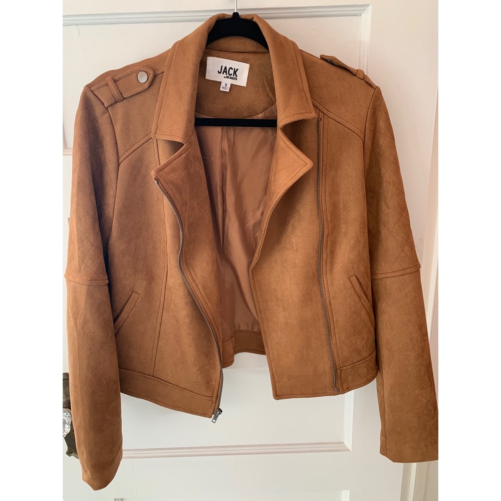 BB Dakota Faux Suede Moto Jacket
